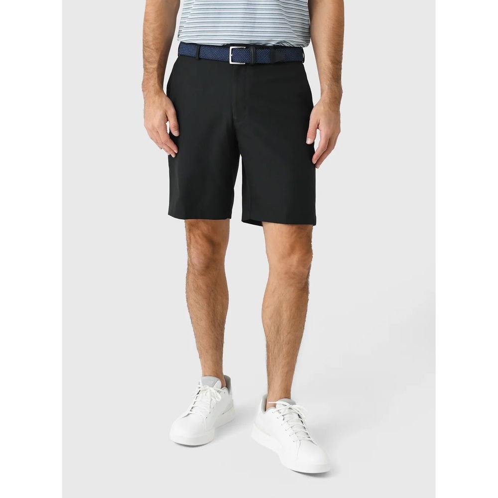 Peter Millar Mens Performance‎ Golf Shorts Black Size 36 Moisture Wicking